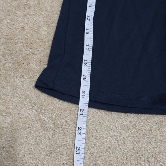 Universal Standard Penia Easy V-Neck T-Shirt Women Navy Pima-Modal 4XS (00-0) - Picture 8 of 12